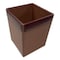 Dacasso Mocha Leather Square Waste Basket AG-3003 - alternate 1